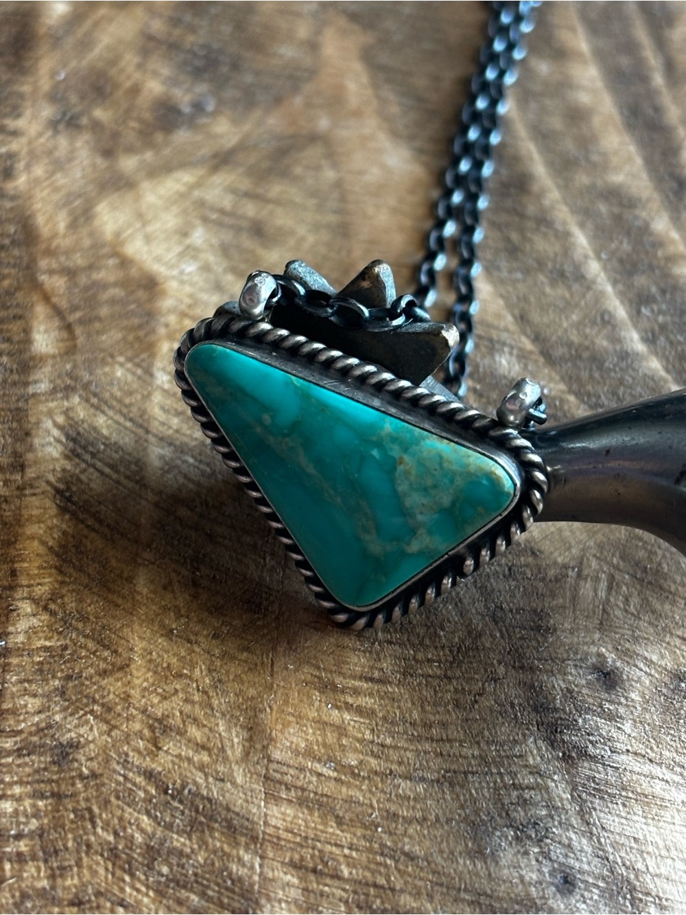 Native Made Turquoise Necklace - Picture 3 of 4